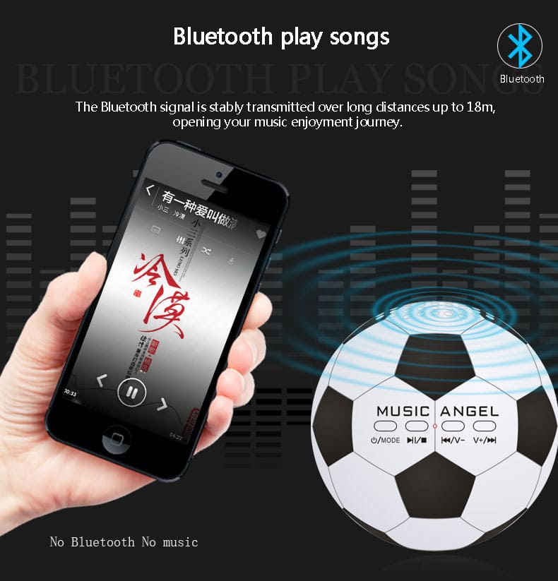 Pembesar suara bola mini Bluetooth untuk PC atau telefon mudah alih