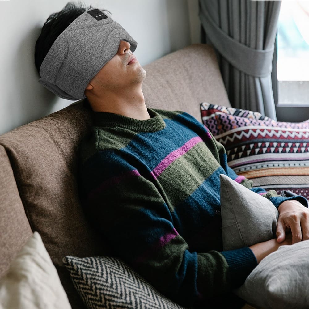 Topeng mata fon kepala tidur terhadap bunyi bising untuk tidur yang berkualiti