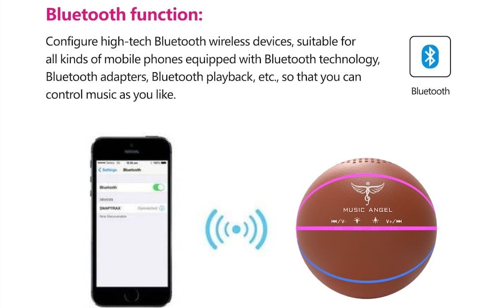 ball mini pembesar suara mudah alih bluetooth mudah alih