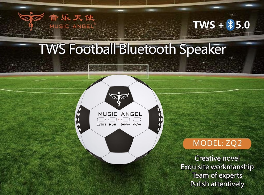 pembesar suara bola sepak untuk telefon bimbit bluetooth