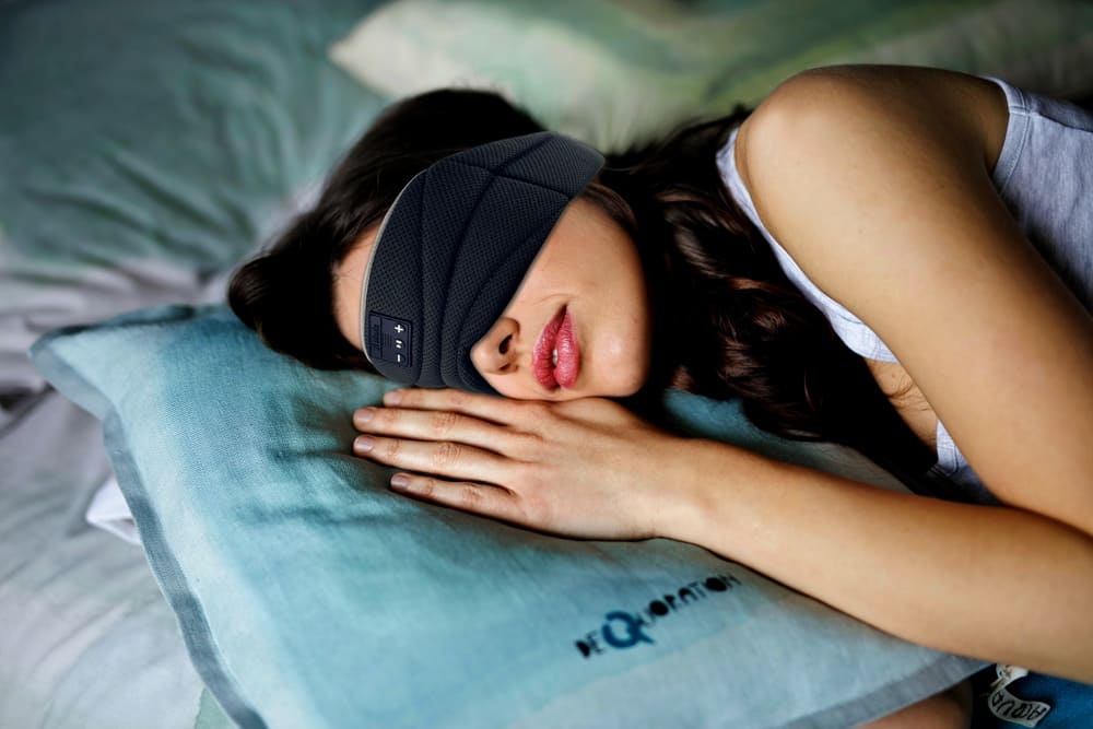 topeng tidur bluetooth - topeng mata tanpa wayar terhadap bunyi