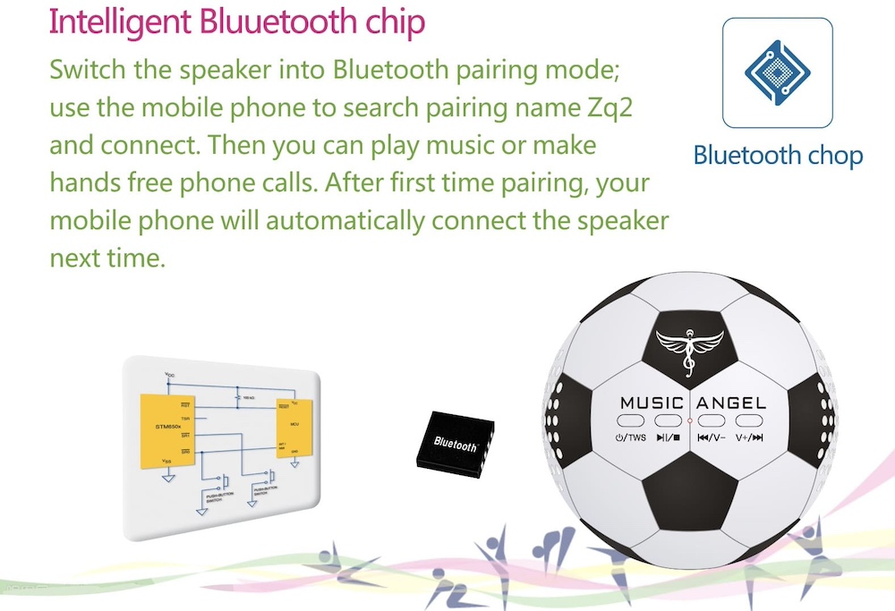 pembesar suara bluetooth untuk bola telefon mudah alih pc